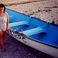 Me and a lifeguard's boat