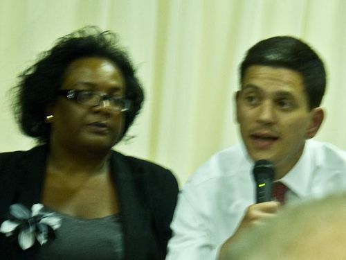 Diane Abbott and David Miliband