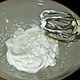 Beaten egg whites