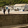 Walking on the seawall