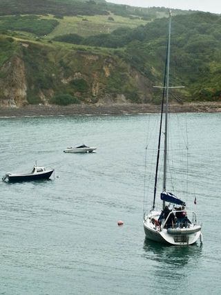 Yacht in the cove