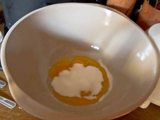 Egg and sugar