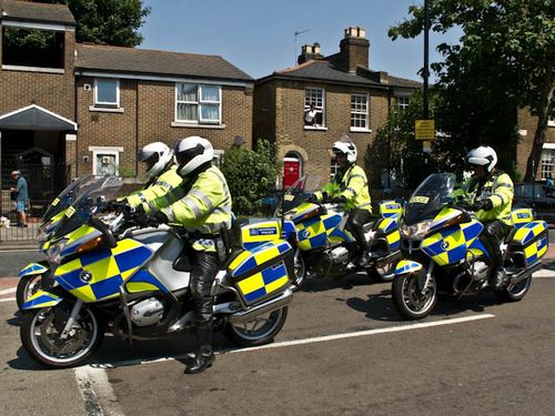 Police motorbikes