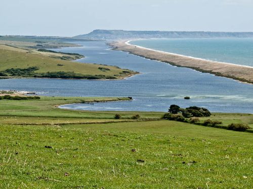 Fleet lagoon and Chesil beach