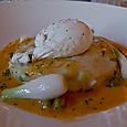 Poached egg haddock