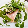 Wild salmon peas chervil