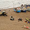 Beach launched fishing fleet