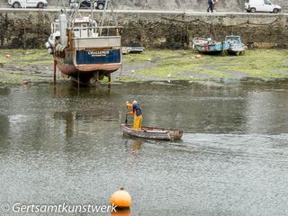 Punting at Mevagissey