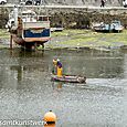 Punting at Mevagissey