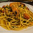 Prawn linguine