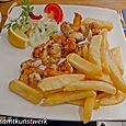 Prawns and chips