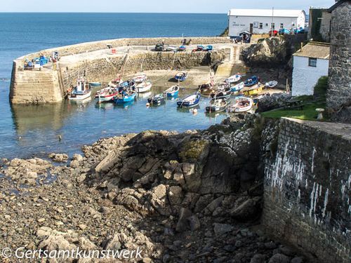 High tide harbour