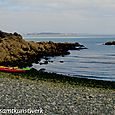 Beached kayaks