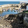 High tide harbour