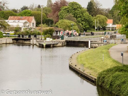 Aerial view of lock