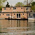 Trellised houseboat