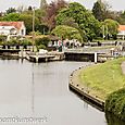 Aerial view of lock