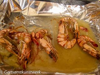 Roasted prawns