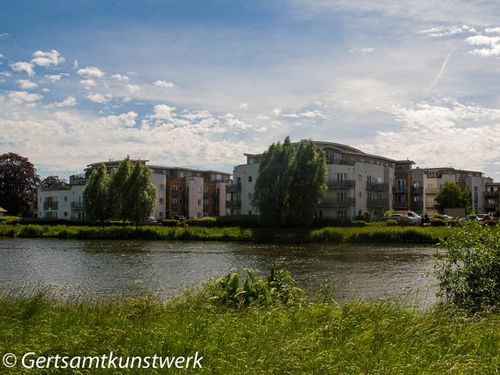 Flats on the river