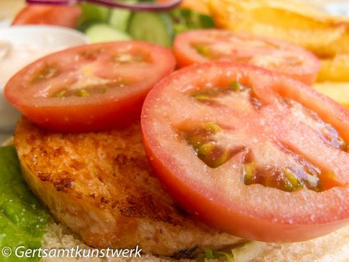 Salmon burger