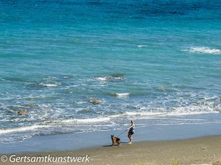 Woman and dog