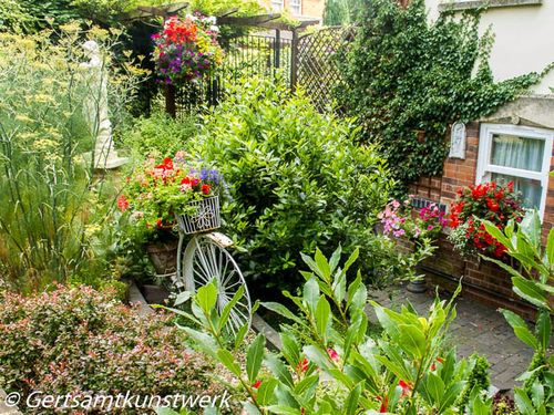 Bicycle and flowers