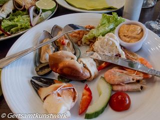 Selection of seafood