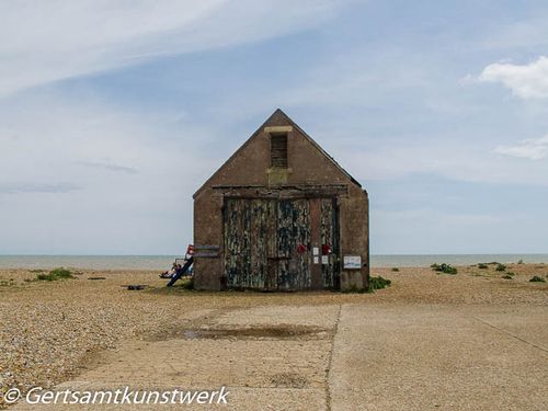 Abandoned lifeboat house