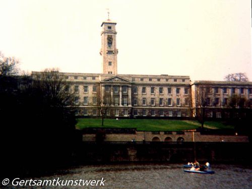 Trent building and lake