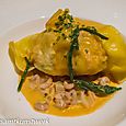 Lobster and scallop ravioli