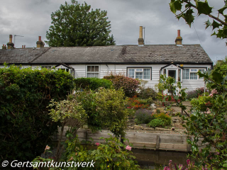 Cottages by the stream
