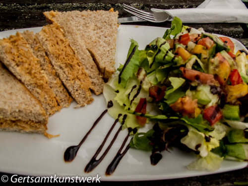 Crab sandwich - and salad