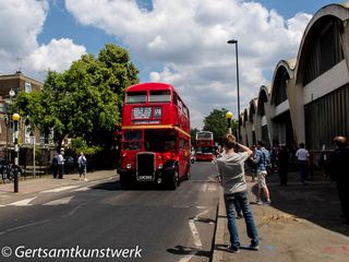 Routemaster outside Stockwell Garage