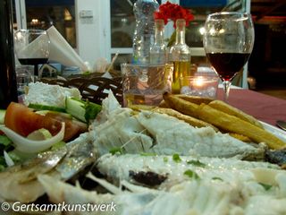 Fish and salad