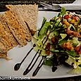 Crab sandwich - and salad