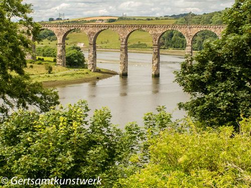 Bridge and hills