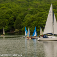 Yacht and dinghies