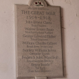 War memorial plaque