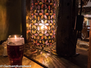 Beer and lamp