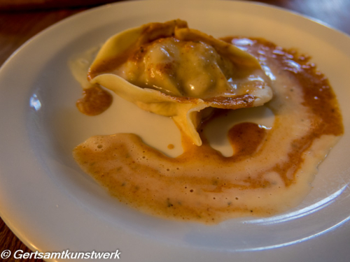 Lobster raviolo