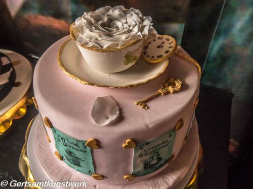 Alice themed cake