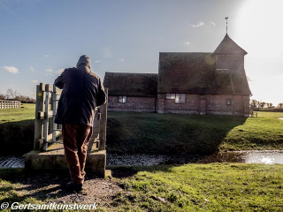 Across the bridge to the church