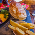 Pie and chips