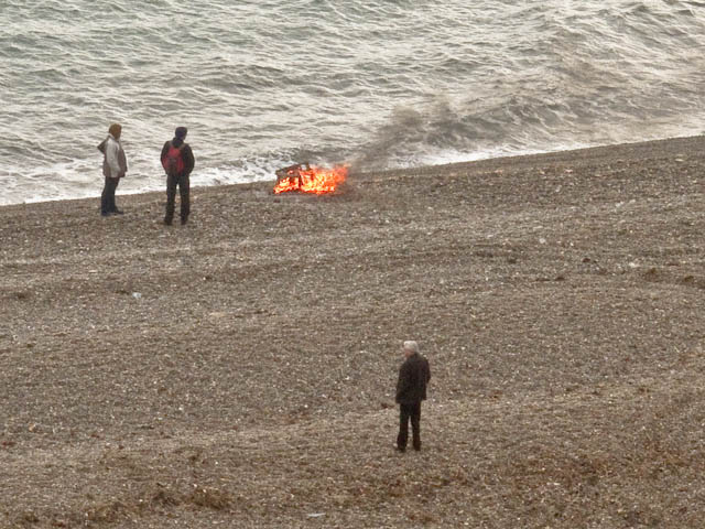 Beach fire