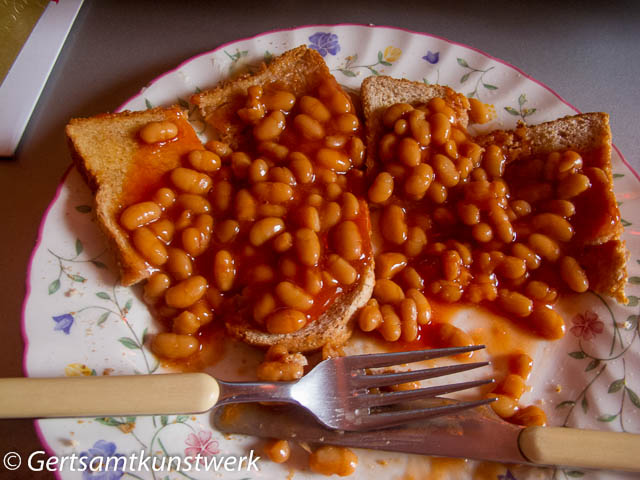 Baked beans on toast