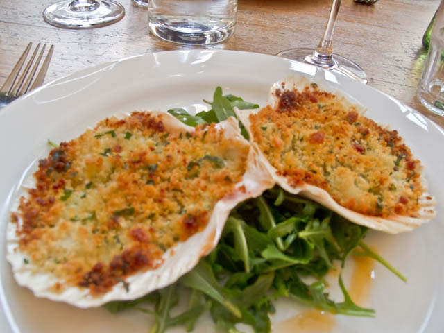 Baked Cornish Scallops