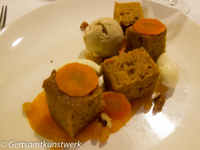 Deconstructed carrot cake