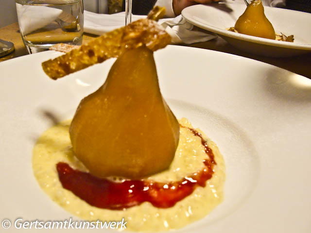 Poached pear