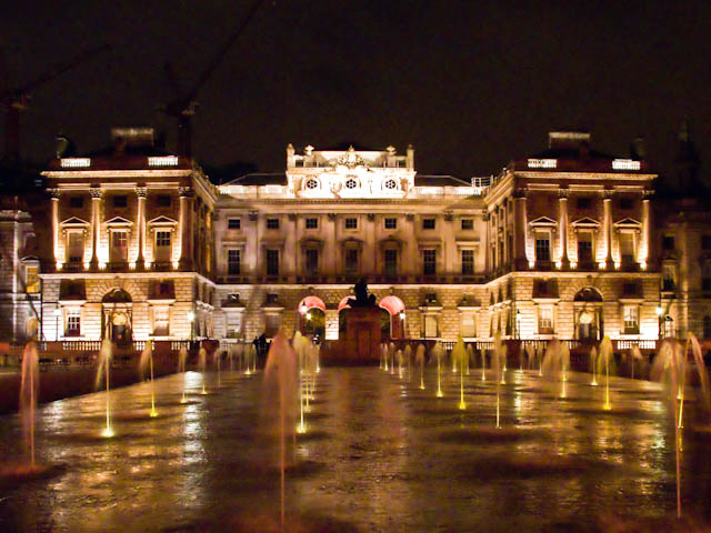 Fountains in courtyard