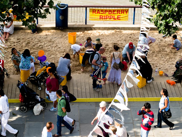 People on the beach